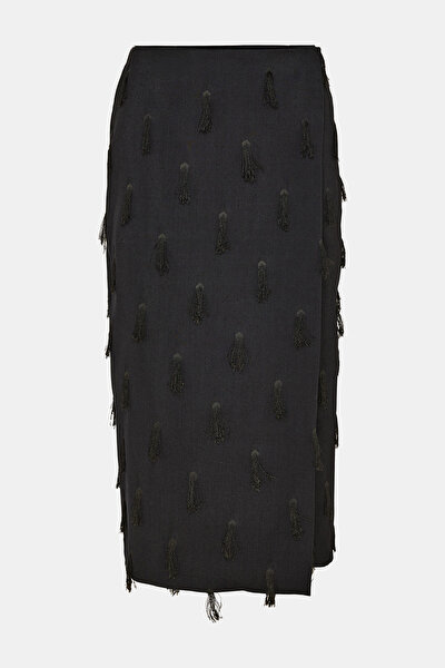 NAVY BLUE MIDI SKIRT 4