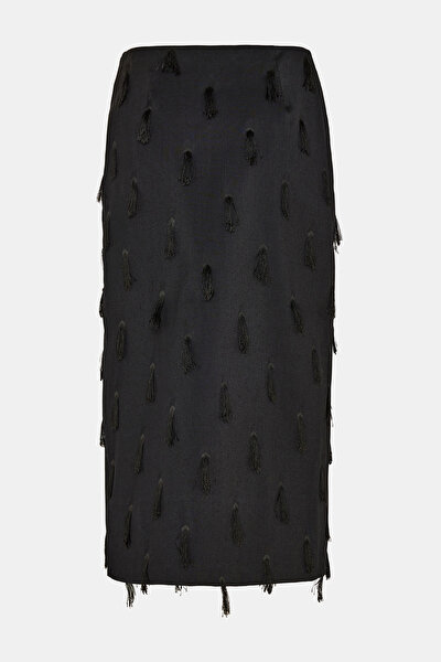 NAVY BLUE MIDI SKIRT 5