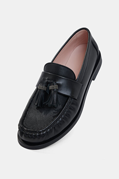 BLACK LEATHER SHOES 4
