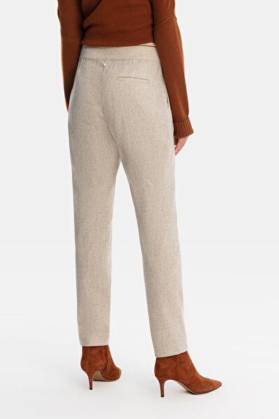 BEIGE SKINNY LEG TROUSERS 3