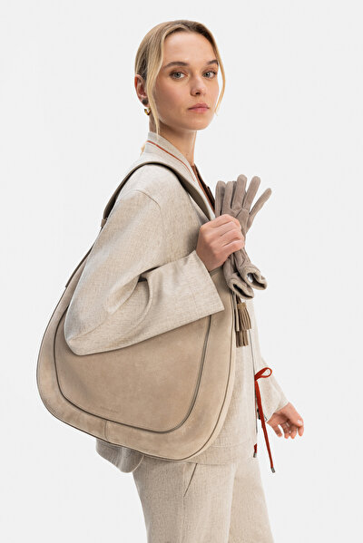 BEIGE UPRIGHT COLLAR JACKET 5