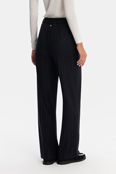 GREY STRIPED STRAIGHT CUT TROUSERS 3