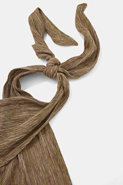 KHAKI HALTER DRESS 5