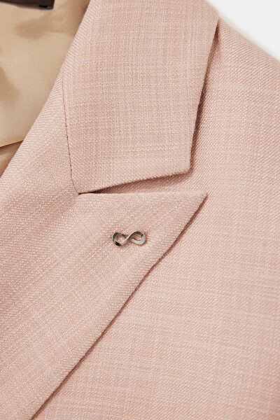 PINK SURPLICE NECKLINE (CROSS-OVER NECKLINE) JACKET 4