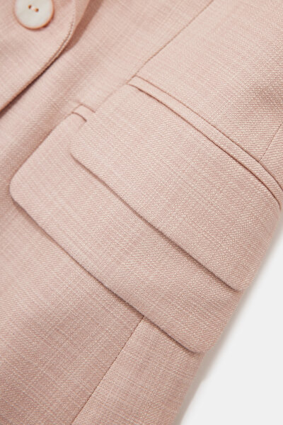 PINK SURPLICE NECKLINE (CROSS-OVER NECKLINE) JACKET 5