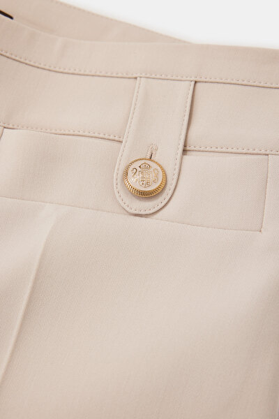 BEIGE STRAIGHT CUT TROUSERS 4