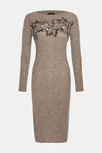 BROWN LONG SLEEVE DRESS 5
