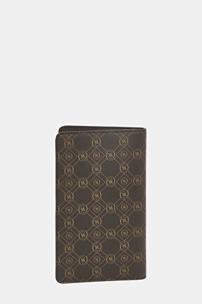 BEIGE MONOGRAM LEATHER WALLET 3