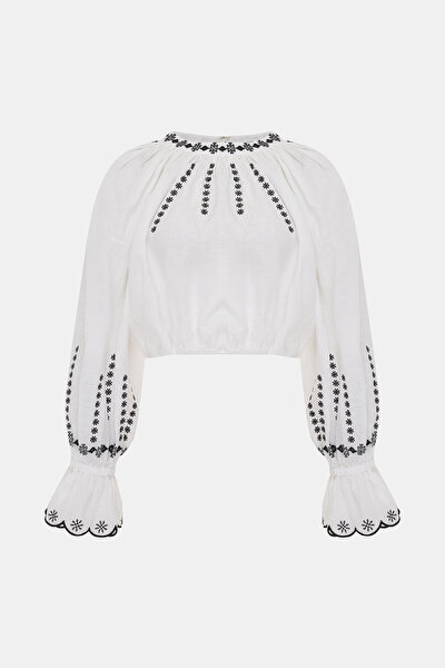 BLACK LONG SLEEVE BLOUSE 4