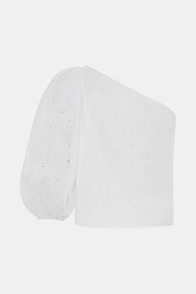WHITE ONE SHOULDER BLOUSE 5