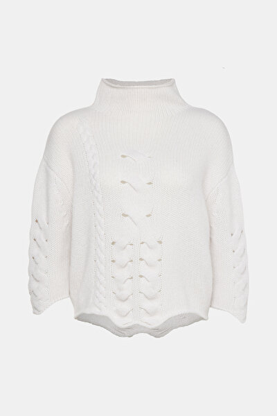 ECRU UPRIGHT COLLAR TRICOT 4