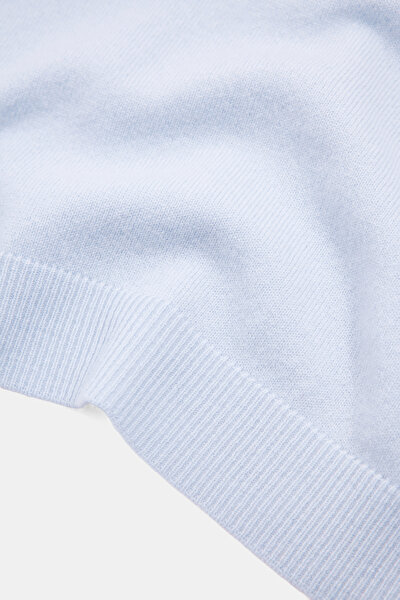 LIGHT BLUE POLO NECK TRICOT 8