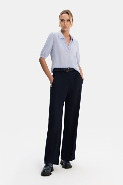 LIGHT BLUE POLO NECK TRICOT 3