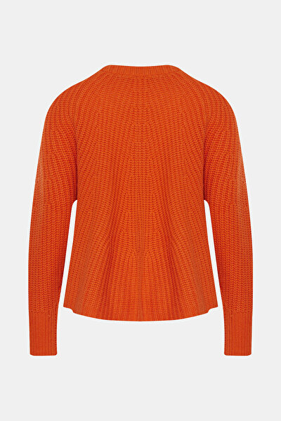 ORANGE UPRIGHT COLLAR TRICOT 4