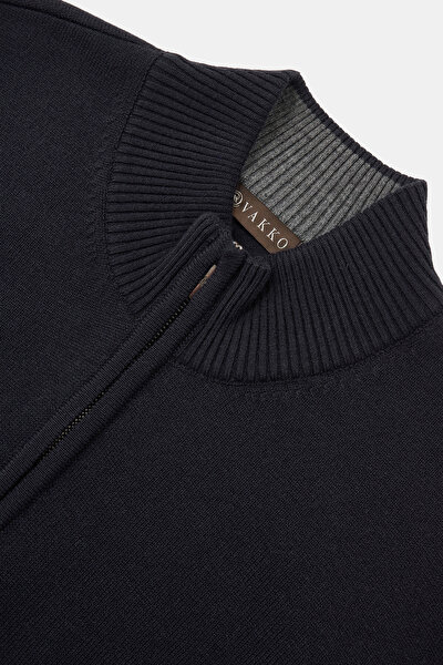 NAVY BLUE 1/2 TURTLENECK TRICOT 3