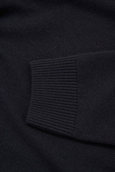 NAVY BLUE 1/2 TURTLENECK TRICOT 4