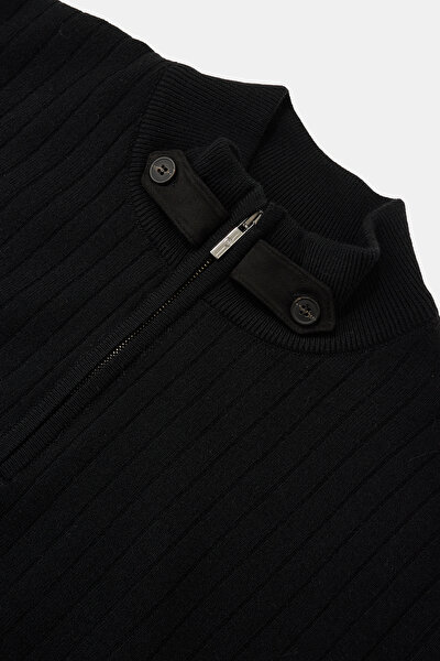 BLACK 1/2 TURTLENECK TRICOT 3