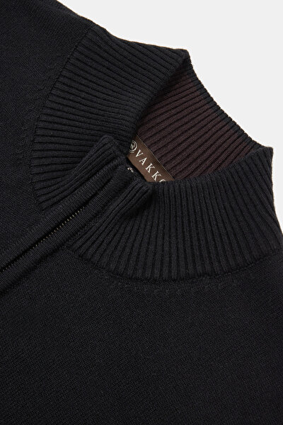 BLACK 1/2 TURTLENECK TRICOT 3