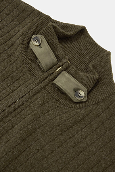 KHAKI 1/2 TURTLENECK TRICOT 3
