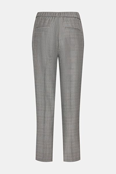 GRİ EKOSE DAR PAÇA PANTOLON 3