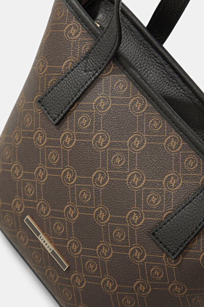 BEIGE MONOGRAM BAG 5