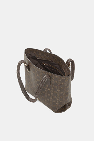 BEIGE MONOGRAM BAG 5