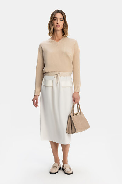 BEIGE V NECK 4