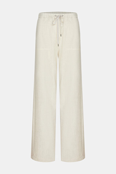 BEIGE STRAIGHT CUT TROUSERS 4