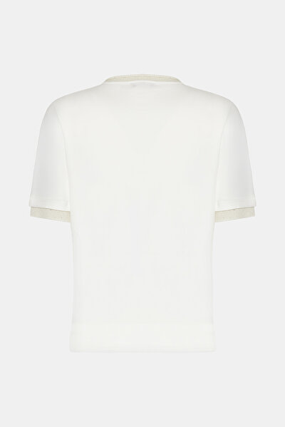 ECRU BASIC / ROUND NECKLINE SHORT SLEEVE TSHIRT 5