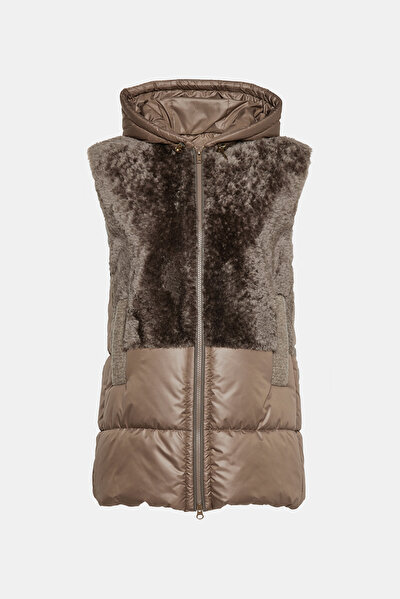 BROWN HOODIE VEST 8