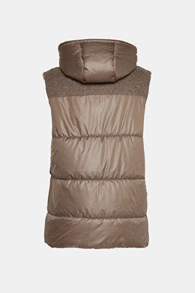BROWN HOODIE VEST 9