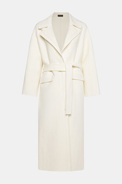 ECRU DOUBLEFACE WOOL/CASHMERE OVERCOAT 8