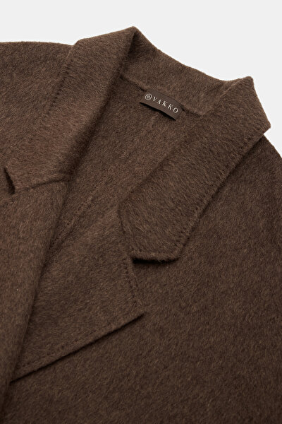 BROWN WOOL/CASHMERE OVERCOAT 8