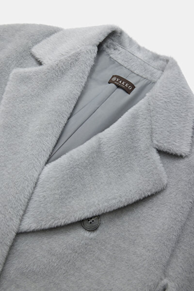 LIGHT GREY ALPACA WOOL OVERCOAT 3