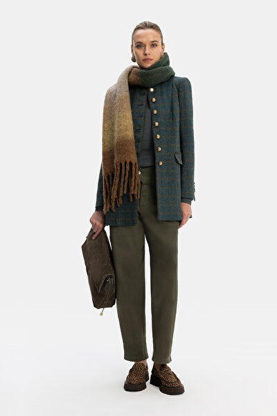 DARK GREEN MANDARIN COLLAR JACKET 4