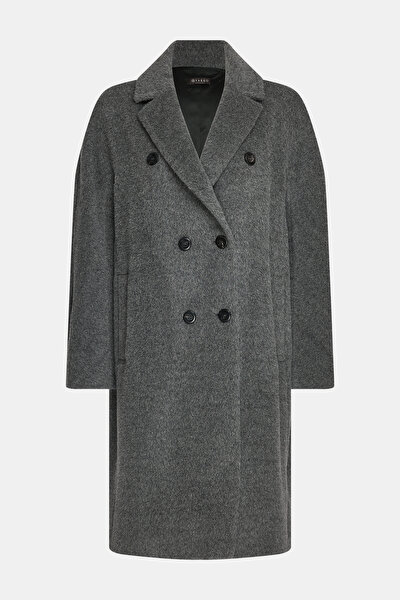ANTHRACITE ALPACA WOOL REEFER JACKET 8