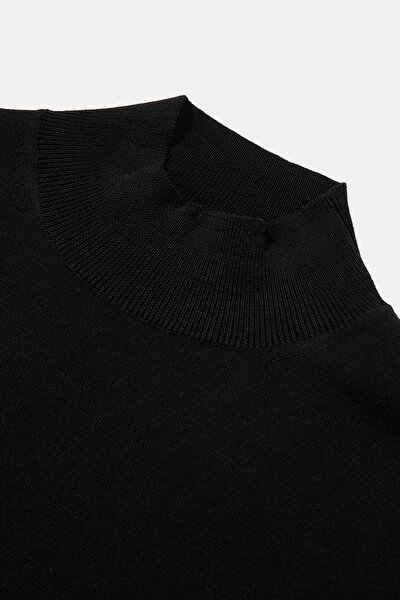BLACK 1/2 TURTLENECK TRICOT 3