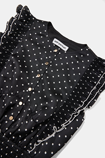 WHİTE POLKA-DOT MİNİ DRESS 3