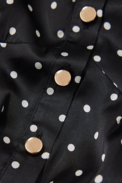 WHİTE POLKA-DOT MİNİ DRESS 4