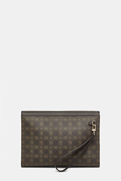 KAHVE MONOGRAM DERİ ÇANTA 3