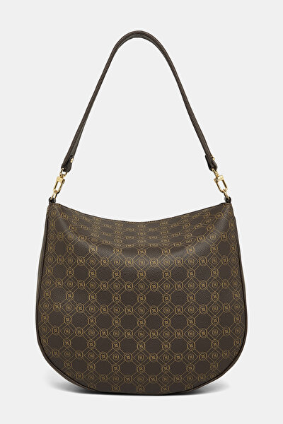 BEIGE MONOGRAM LEATHER BAG 3