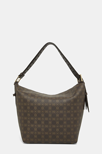 KAHVE MONOGRAM DERİ ÇANTA 3