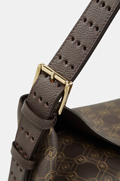 KAHVE MONOGRAM DERİ ÇANTA 5