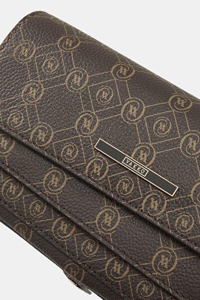 KAHVE MONOGRAM DERİ ÇANTA 5