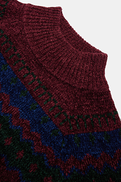 BORDO DİK YAKA TRİKO 3