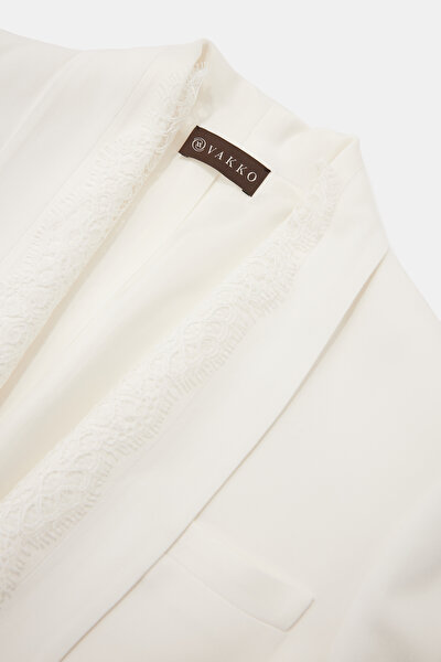 ECRU SHAWL COLLAR JACKET 3