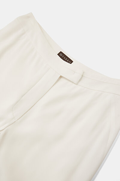 ECRU WIDE LEG TROUSERS 3