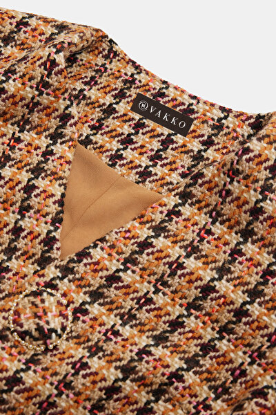 MULTICOLOR MANDARIN COLLAR JACKET 3