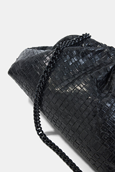 SİYAH BASKILI ÇANTA 5