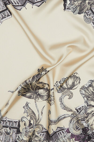 MINK OBJECT DESIGN DOUBLE TWILL SCARF 3